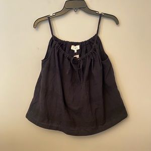 NWT Lou & grey black cotton tank top S